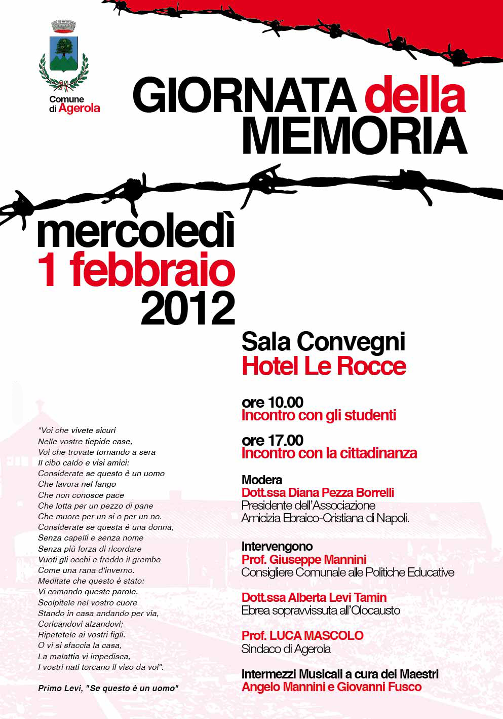 manifesto giornata della memoria manifesto giornata della memoria